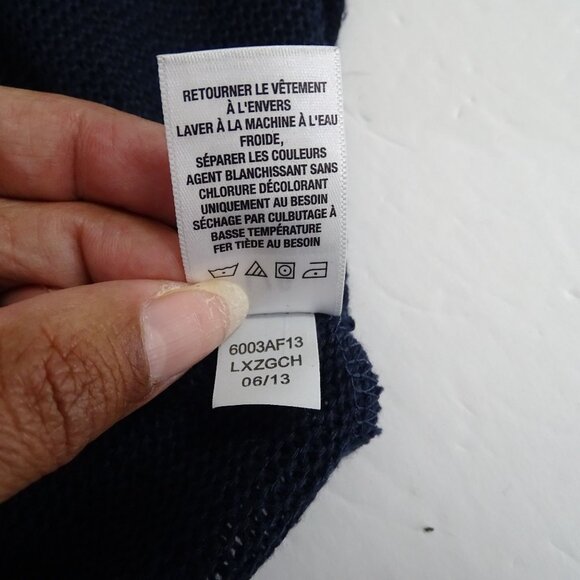 Aeropostale Blue Lightweight Open Front Knit Cardigan Sweater Women Size L - Picture 6 of 9